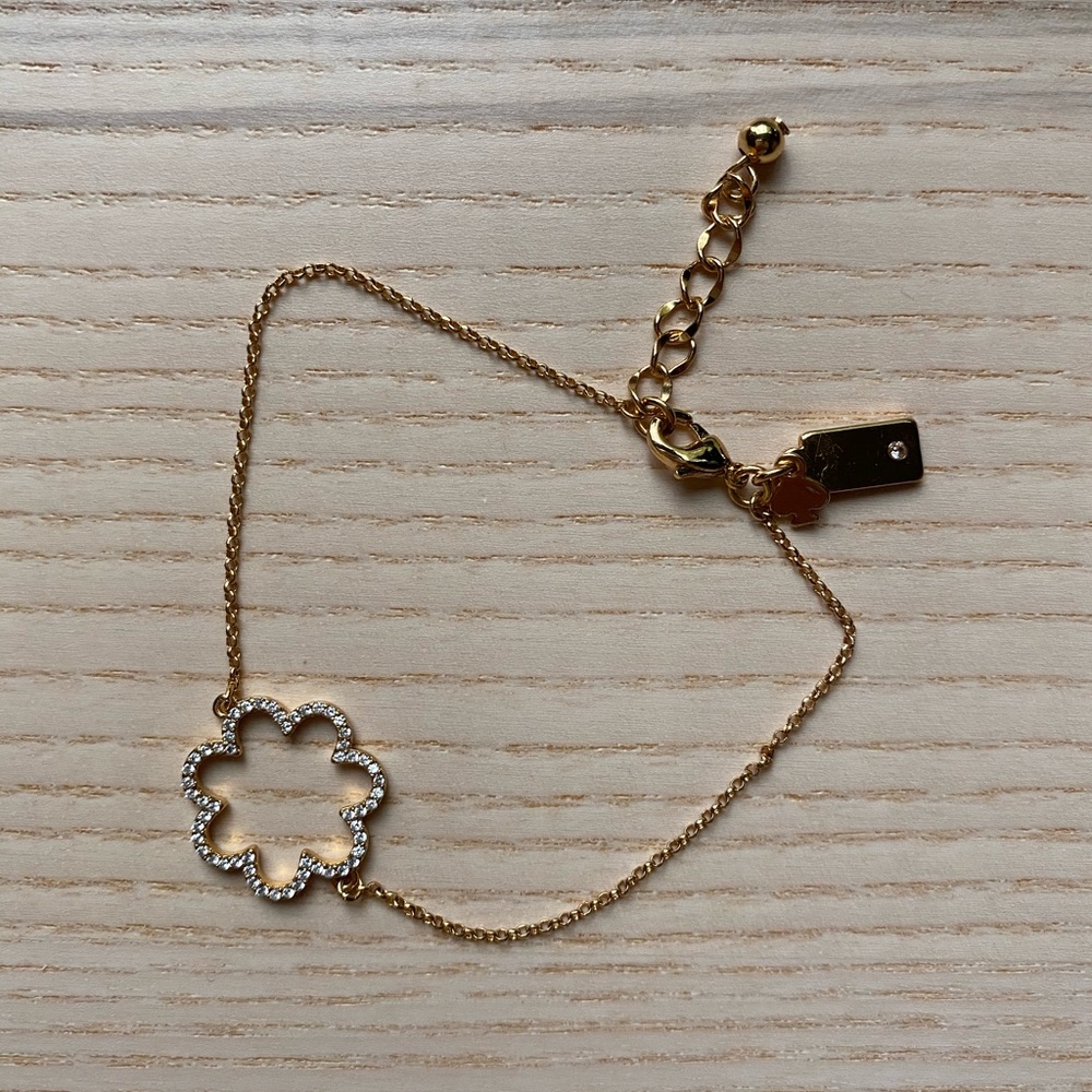 Kate Spade gold flower bracelet